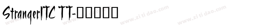 StrangerITC TT字体转换
